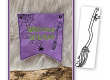 Stickdatei - Besen Doodle